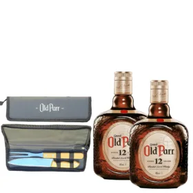 KIT PAI CLÁSSICO - 2 UN  OLD PARR 12 ANOS 1Lt & FACA FORJADA