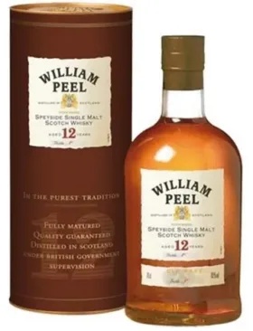 Whisky William Peel 12 anos Old Rare 700 ml - Single Malt